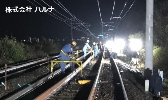 山陽本線　西条駅周辺　（レール交換）